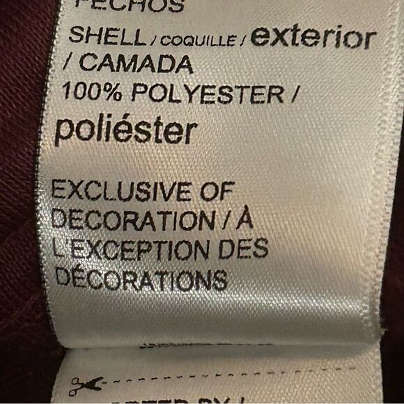 PUMA Contrast 2.0 Full Zip Track Jacket Maroon Red Mens Size Small - Picture 7 of 7